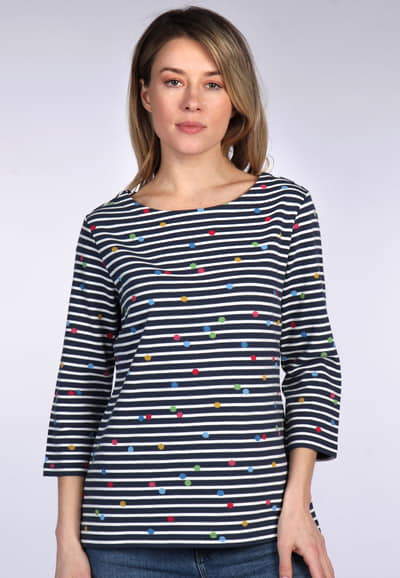 Sweater Holma Dot - navy