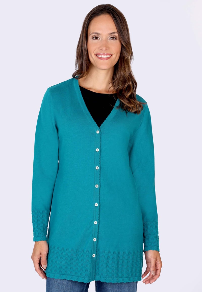 Strickjacke Angelana  - ocean