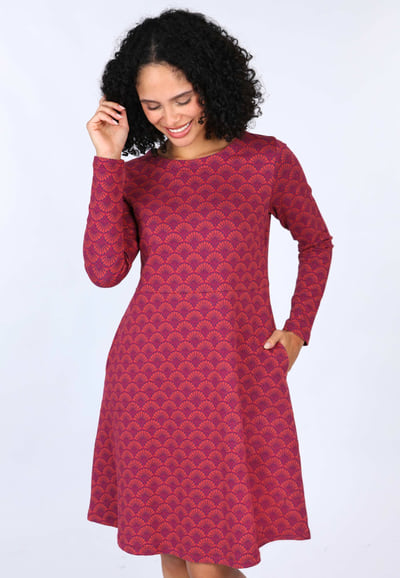 Kleid Thyri - deep purple