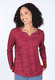 3/4-Arm-Shirt Adrijana  - deep purple