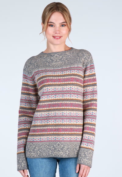 Strickpullover Sofia oriental - grey