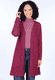 Strickjacke Solene  - red wine