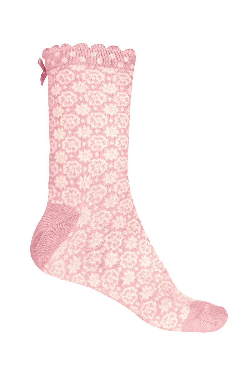 Socken Irma nordic flower - rose