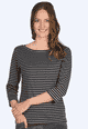 3/4-Arm Shirt Pitta - black
