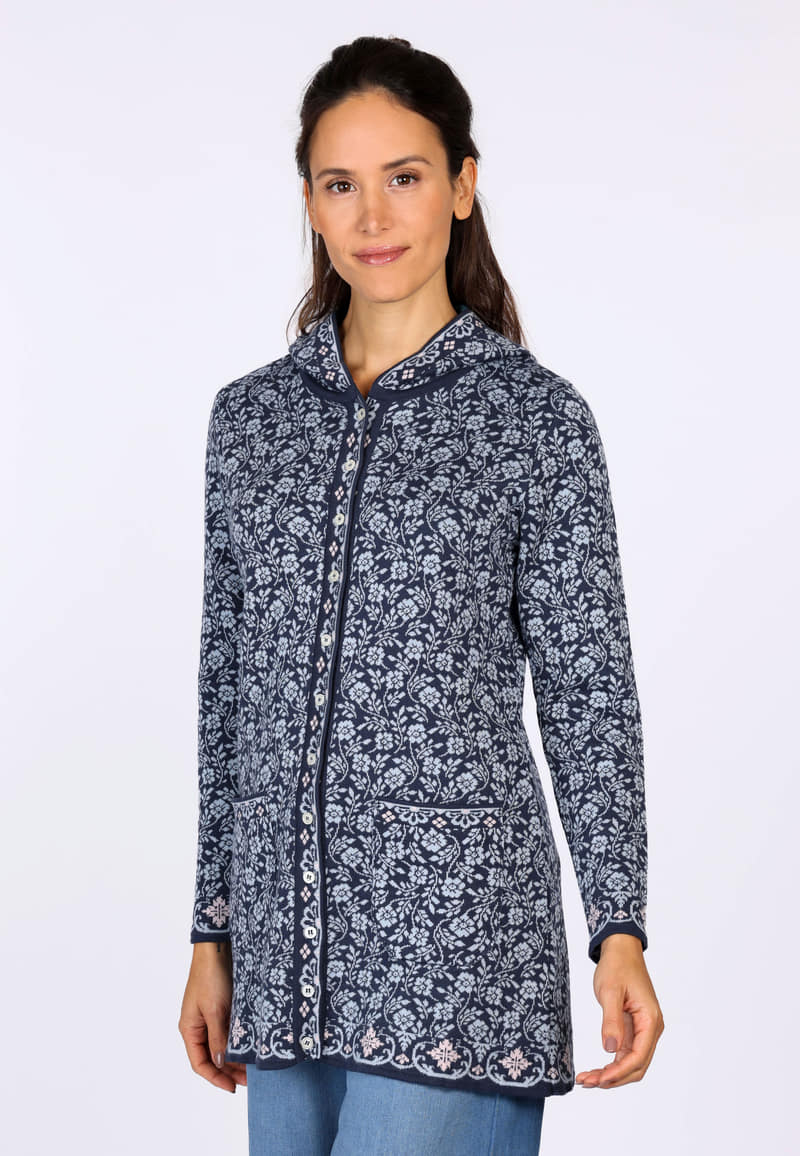 Strickmantel Annika  - navy