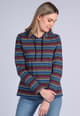 Sweater Hilja colourful stripe - navy