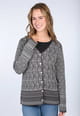 Strickjacke Christianne  - ebony