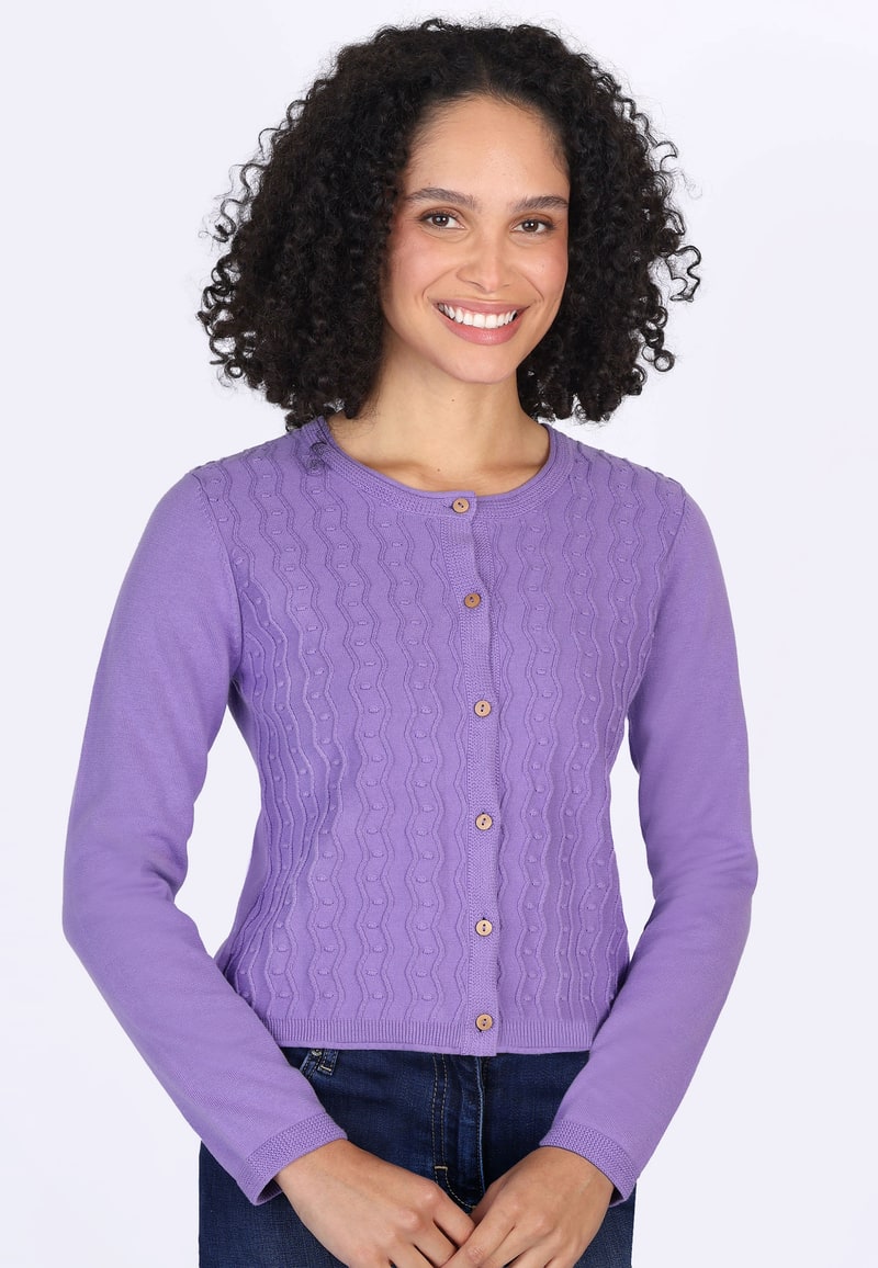 Strickjacke Manola - amethyst