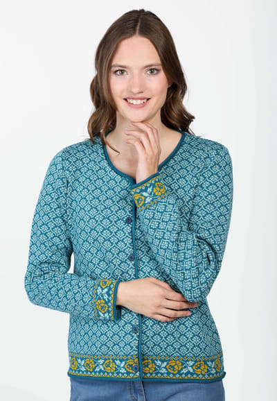 Strickjacke Hedie  - lake
