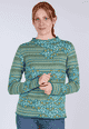 Pullover Sofia blossom - emerald