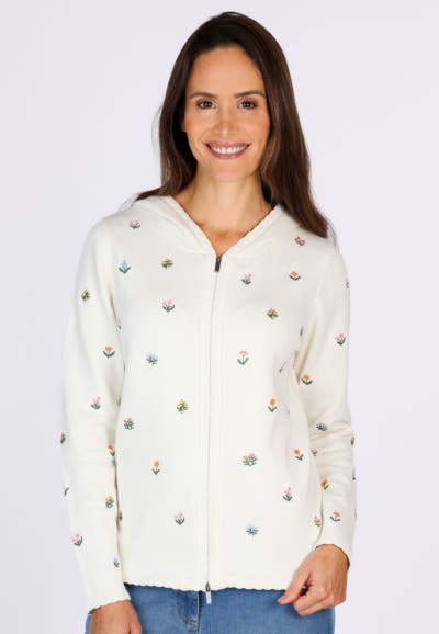 Strickjacke Katleen embro  - ivory