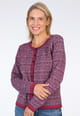 Strickjacke Hedie - plum