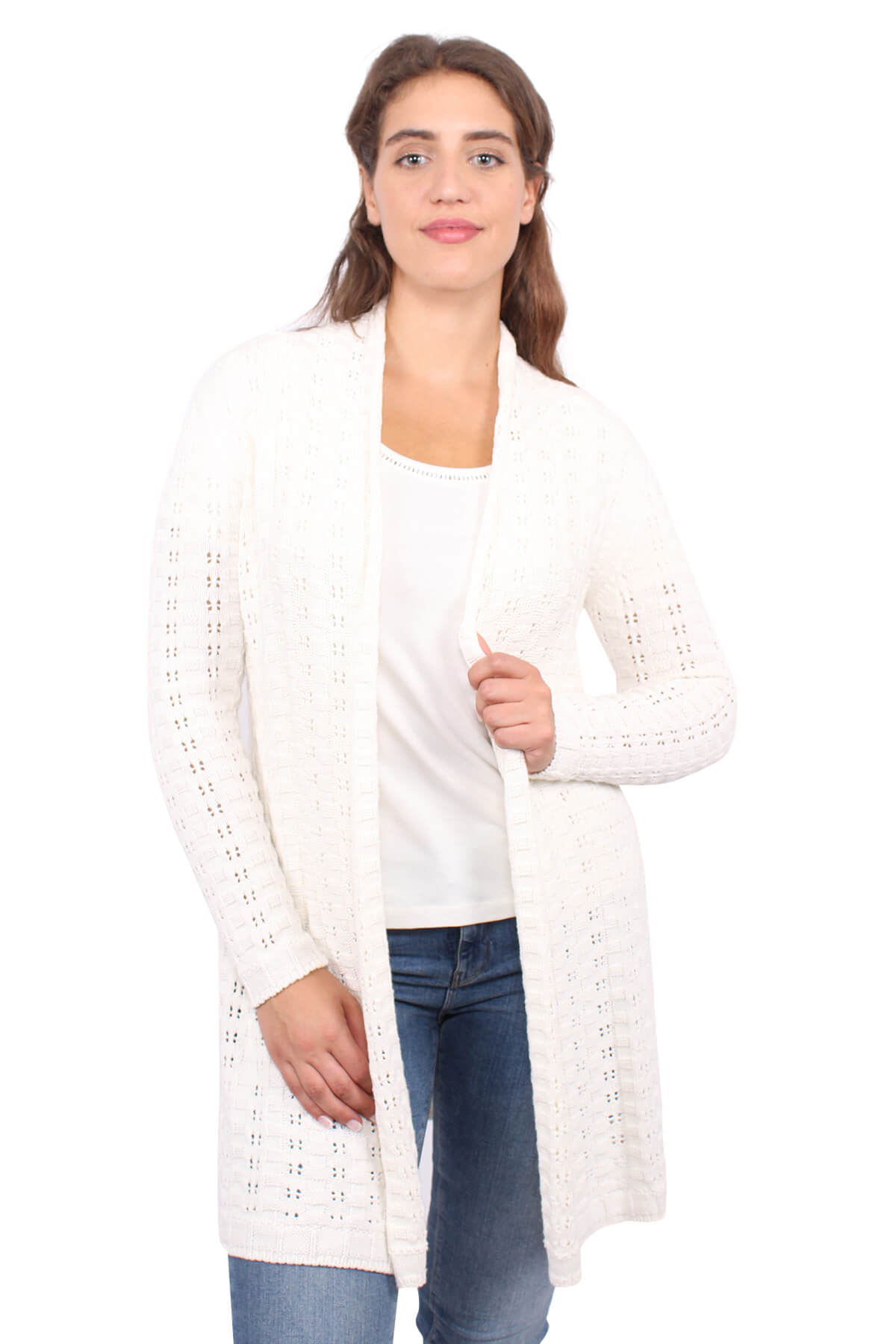 Strickmantel Ebbie - ivory