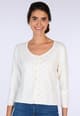 Strickjacke Liselotte daisy - white