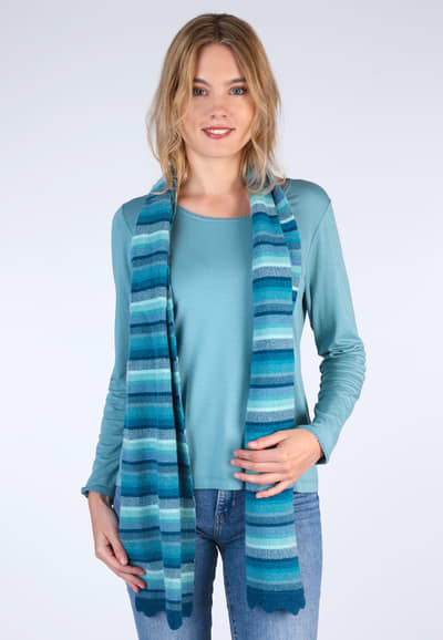 Strickschal Salma multi - lake