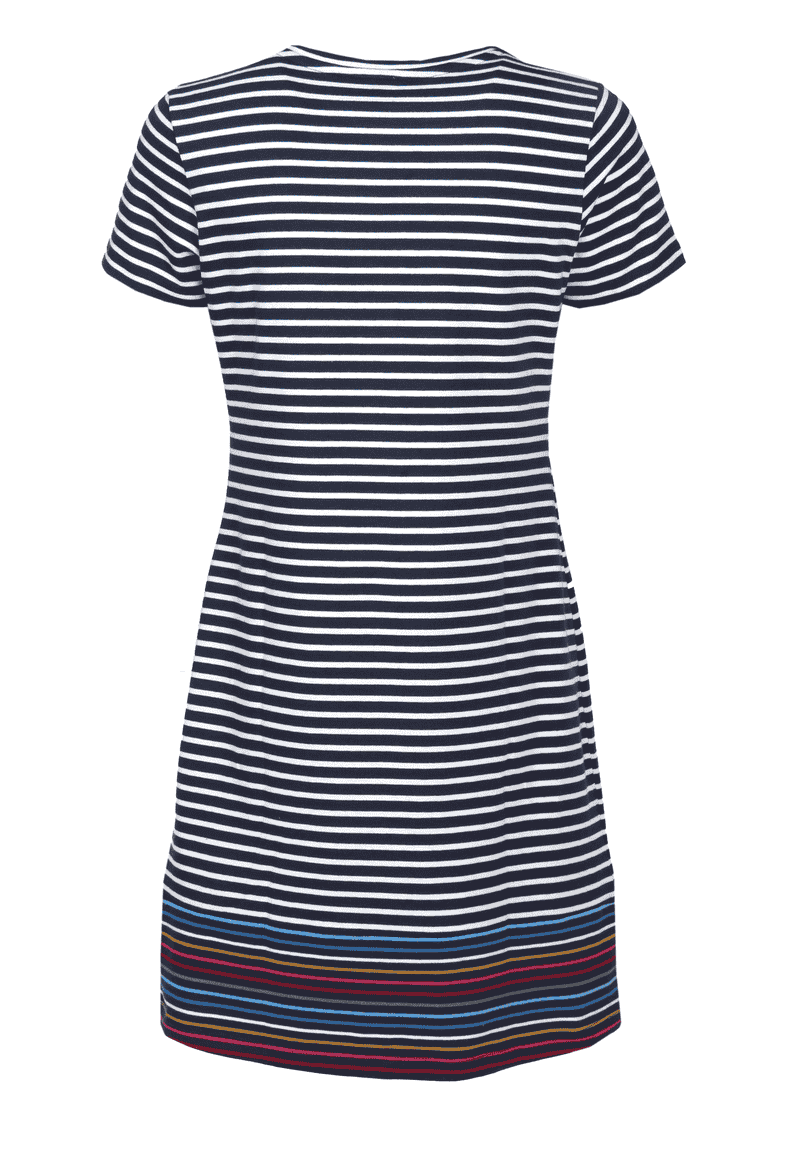 Dress Ellen rainbow stripe - navy at Scandic Fashion Online Shop