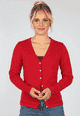 Strickjacke Amily - rubin