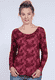 Langarmshirt Skadi - burgundy