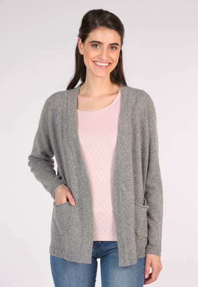 Strickjacke Rachel solid - grey