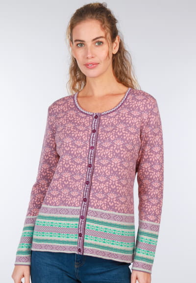 Strickjacke Renee garland - lavender