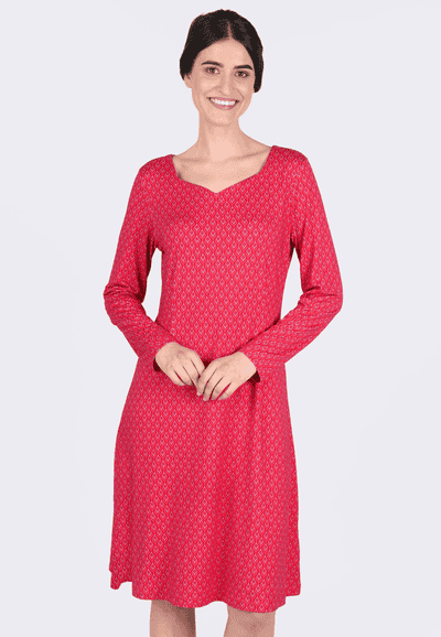 Kleid Eilini Ethno  - rubin
