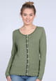 knitted cardigan Claudi - thyme