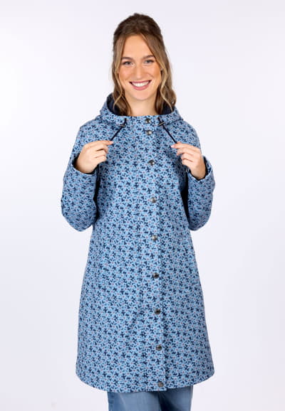Softshellmantel Lisanne flower - navy