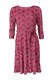 Kleid Charlette asian flower - burgundy 