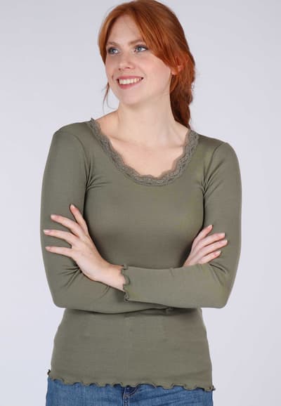 Langarmshirt Lynna - olive
