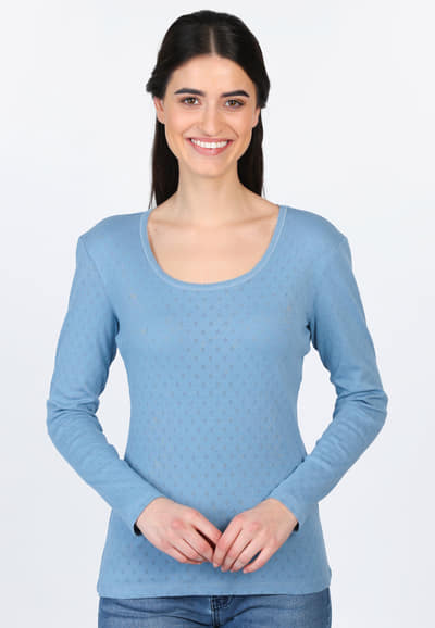 Langarmshirt Malin  - blue shadow