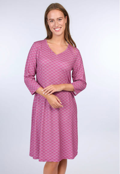 Kleid Zitara spring feather - raspberry