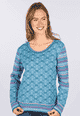 Strickpullover Josefine  - ocean