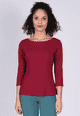 Langarmshirt Biane - burgundy