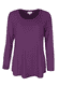 Langarmshirt Bilima  - deep purple