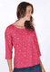Langarmshirt Mabelina - cerise
