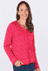 Strickjacke Hedie  - cerise