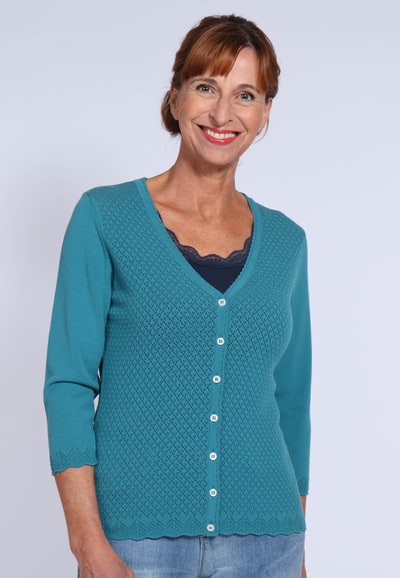 Strickjacke Amy - emerald