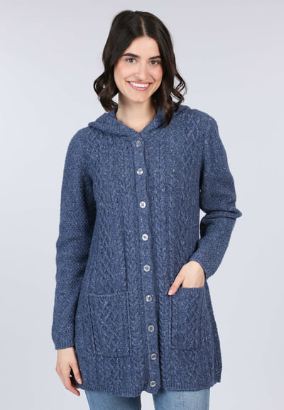 Strickmantel Aurora  - navy