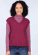 Strickpullunder Charlena  - red wine