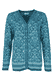 Strickjacke Christi oriental - deep ocean