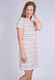 Kleid Ellen colourful stripe - ivory
