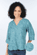Leinenbluse Emine dancing dot - ocean
