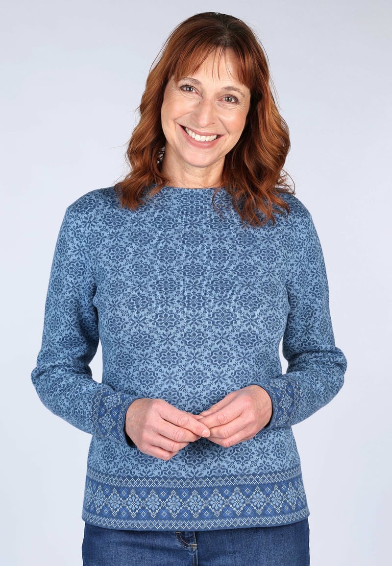 Strickpullover Dorit Nordic  - ink