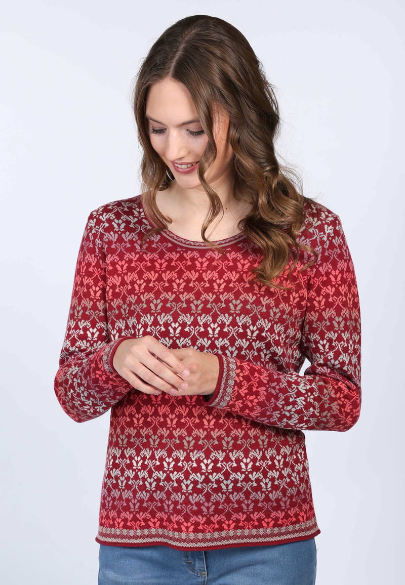 Strickpullover Josefine shade - rubin