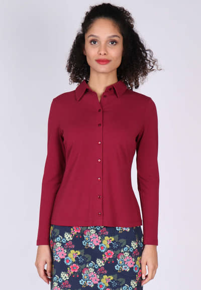 Bluse Cylia - burgundy