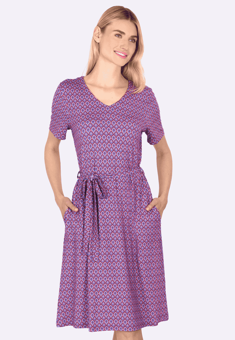 Kleid Jasira spring bow  - flamingo