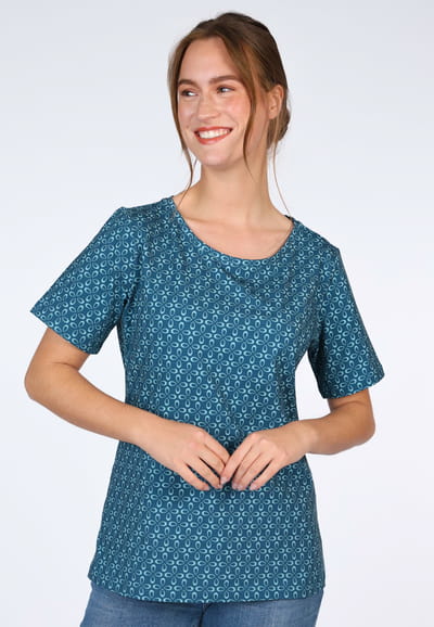 T-Shirt Julina diamond flower - lake