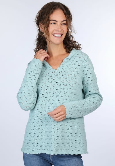Strickpullover Elly  - turquoise