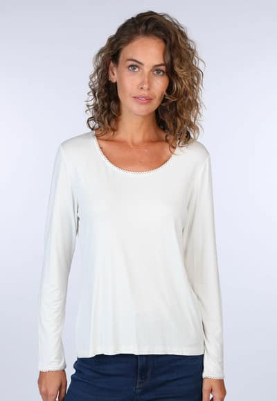 Langarmshirt Philia - ivory