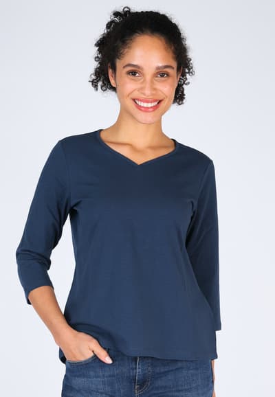 3/4-Armshirt Hellena - navy